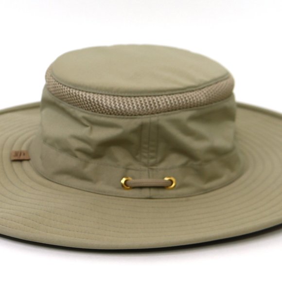 Tilley Hat The Airflo Size 7 Unisex Tan Nylon Polyester - Picture 6 of 8